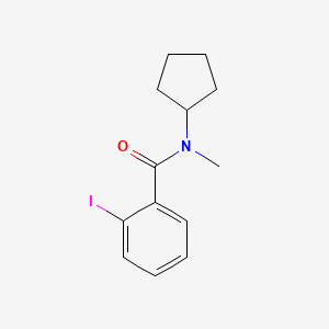molecular formula C13H16INO B7825222 N-cyclopentyl-2-iodo-N-methylbenzamide 