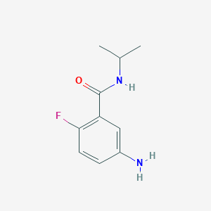 molecular formula C10H13FN2O B7825227 5-Amino-2-fluoro-N-isopropyl-benzamide 