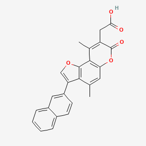 [4,9-dimethyl-3-(2-naphthyl)-7-oxo-7H-furo[2,3-f]chromen-8-yl]acetic acid