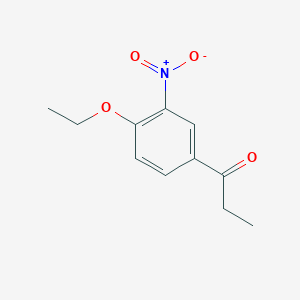 molecular formula C11H13NO4 B7825240 1-(4-Ethoxy-3-nitrophenyl)propan-1-one 