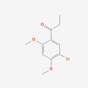 molecular formula C11H13BrO3 B7825248 1-(5-Bromo-2,4-dimethoxyphenyl)propan-1-one 