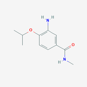 molecular formula C11H16N2O2 B7825287 3-amino-4-isopropoxy-N-methylbenzamide 