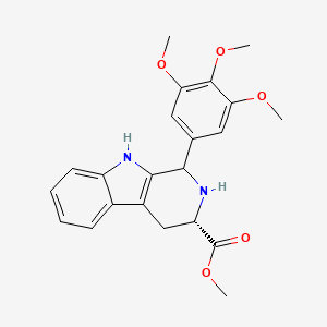 molecular formula C22H24N2O5 B7825329 methyl (3S)-1-(3,4,5-trimethoxyphenyl)-2,3,4,9-tetrahydro-1H-beta-carboline-3-carboxylate 