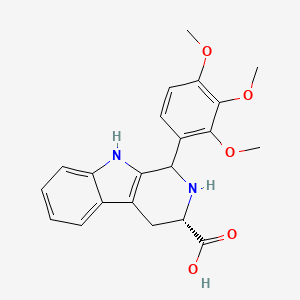molecular formula C21H22N2O5 B7825331 (3S)-1-(2,3,4-trimethoxyphenyl)-2,3,4,9-tetrahydro-1H-beta-carboline-3-carboxylic acid 