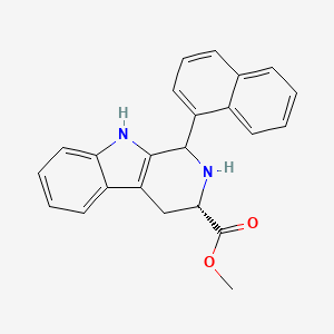 molecular formula C23H20N2O2 B7825335 methyl (3S)-1-(naphthalen-1-yl)-2,3,4,9-tetrahydro-1H-beta-carboline-3-carboxylate 