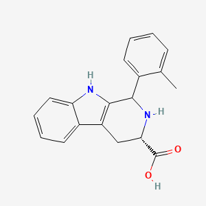 molecular formula C19H18N2O2 B7825339 (3S)-1-(2-methylphenyl)-2,3,4,9-tetrahydro-1H-beta-carboline-3-carboxylic acid 