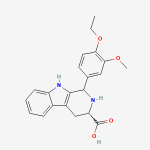 (3S)-1-(4-ethoxy-3-methoxyphenyl)-2,3,4,9-tetrahydro-1H-beta-carboline-3-carboxylic acid