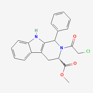 molecular formula C21H19ClN2O3 B7825361 methyl (3S)-2-(chloroacetyl)-1-phenyl-2,3,4,9-tetrahydro-1H-beta-carboline-3-carboxylate 
