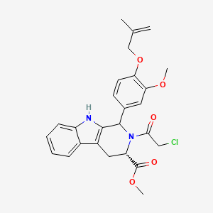 methyl (3S)-2-(chloroacetyl)-1-{3-methoxy-4-[(2-methylprop-2-en-1-yl)oxy]phenyl}-2,3,4,9-tetrahydro-1H-beta-carboline-3-carboxylate