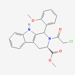 methyl (3S)-2-(chloroacetyl)-1-(2-methoxyphenyl)-2,3,4,9-tetrahydro-1H-beta-carboline-3-carboxylate