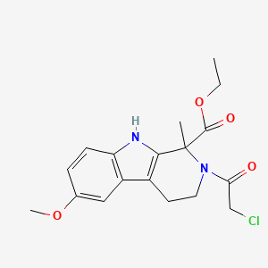 ethyl 2-(chloroacetyl)-6-methoxy-1-methyl-2,3,4,9-tetrahydro-1H-beta-carboline-1-carboxylate
