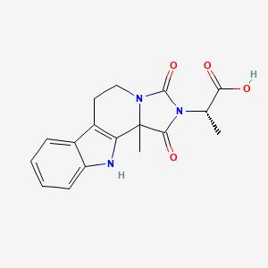molecular formula C17H17N3O4 B7825427 (2S)-2-(11b-methyl-1,3-dioxo-5,6,11,11b-tetrahydro-1H-imidazo[1',5':1,2]pyrido[3,4-b]indol-2(3H)-yl)propanoic acid 