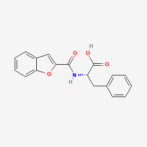 molecular formula C18H15NO4 B7825444 (2S)-2-[(1-benzofuran-2-ylcarbonyl)amino]-3-phenylpropanoic acid 