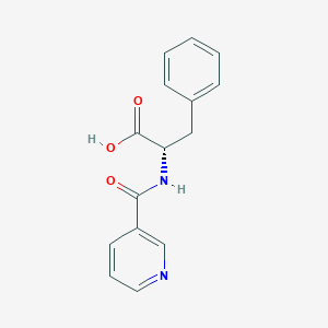 molecular formula C15H14N2O3 B7825447 N-(pyridin-3-ylcarbonyl)-L-phenylalanine 