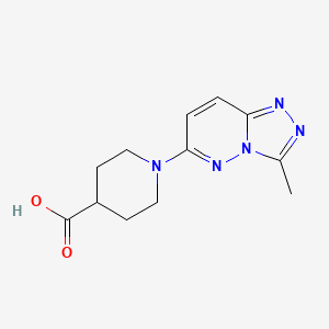 molecular formula C12H15N5O2 B7825471 1-(3-Methyl[1,2,4]triazolo[4,3-b]pyridazin-6-yl)piperidine-4-carboxylic acid 