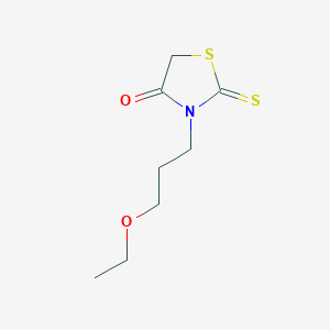 molecular formula C8H13NO2S2 B7825481 3-(3-Ethoxypropyl)-2-thioxo-1,3-thiazolidin-4-one 