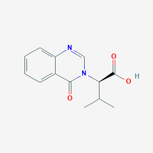 molecular formula C13H14N2O3 B7825484 (2R)-3-methyl-2-(4-oxoquinazolin-3-yl)butanoic acid 