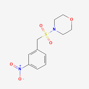 molecular formula C11H14N2O5S B7825534 4-[(3-Nitrophenyl)methylsulfonyl]morpholine 