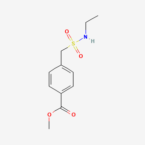 molecular formula C11H15NO4S B7825542 Methyl 4-[(ethylsulfamoyl)methyl]benzoate 