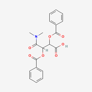 molecular formula C20H19NO7 B7825544 (-)-O,O'-Dibenzoyl-L-tartaric acid mono(dimethylamide) 