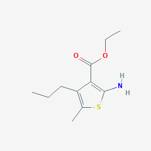 molecular formula C11H17NO2S B7825565 Ethyl 2-amino-5-methyl-4-propylthiophene-3-carboxylate 