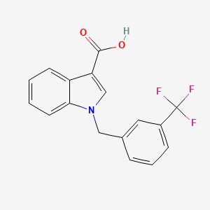 1-[[3-(Trifluoromethyl)phenyl]methyl]indole-3-carboxylic acid