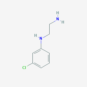 molecular formula C8H11ClN2 B7825610 N-(3-氯苯基)-1,2-二氨基乙烷 