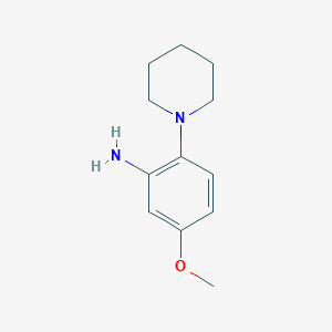 molecular formula C12H18N2O B7825621 1-(4-Methoxy-2-aminophenyl)piperidine 