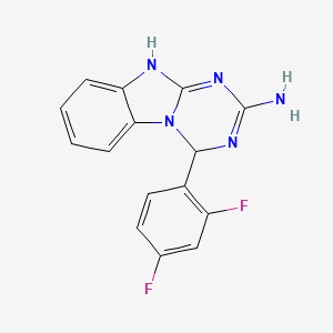 molecular formula C15H11F2N5 B7825637 CID 17436406 