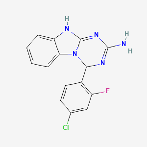 molecular formula C15H11ClFN5 B7825640 CID 43841008 