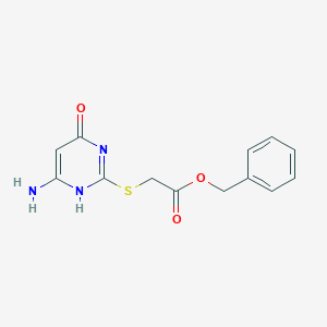 benzyl 2-[(6-amino-4-oxo-1H-pyrimidin-2-yl)sulfanyl]acetate