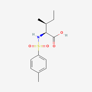 molecular formula C13H19NO4S B7825710 (2S,3S)-3-methyl-2-(4-methylbenzenesulfonamido)pentanoic acid 