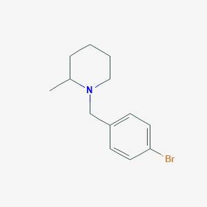 molecular formula C13H18BrN B7825721 1-(4-Bromobenzyl)-2-methylpiperidine 