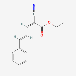 molecular formula C14H13NO2 B7825727 ethyl (2Z,4E)-2-cyano-5-phenylpenta-2,4-dienoate 