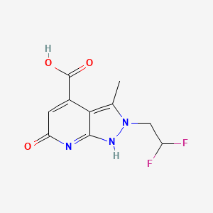 molecular formula C10H9F2N3O3 B7825743 CID 45602098 