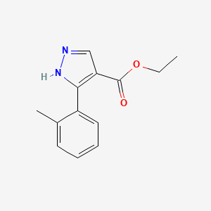 ethyl 5-(2-methylphenyl)-1H-pyrazole-4-carboxylate