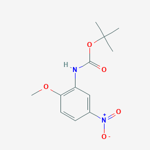 molecular formula C12H16N2O5 B7825815 Tert-butyl 2-methoxy-5-nitrophenylcarbamate 