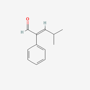 molecular formula C12H14O B7825839 4-Methyl-2-phenyl-2-pentenal, (E)+(Z) 