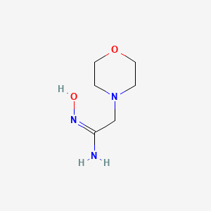 molecular formula C6H13N3O2 B7825869 N'-Hydroxy-2-morpholinoacetimidamide 