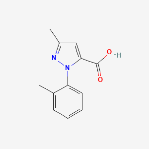 molecular formula C12H12N2O2 B7825881 3-Methyl-1-o-tolyl-1H-pyrazole-5-carboxylic acid CAS No. 1020240-40-7