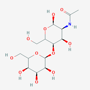molecular formula C14H25NO11 B7825909 2-Acetamido-2-deoxy-4-O-(beta-D-galactopyranosyl)-D-galactopyranose 
