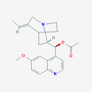 molecular formula C22H26N2O3 B7825921 Cinchonan-9-ol, 3,10-didehydro-10,11-dihydro-6'-methoxy-, acetate (ester), (9S)-(9CI) 