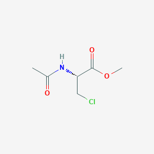 Alanine, N-acetyl-3-chloro-, methyl ester