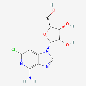 molecular formula C11H13ClN4O4 B7825964 4-Amino-6-chloro-1-beta-D-ribofuranosylimidazo[4,5-c]pyridine 