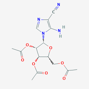 molecular formula C15H18N4O7 B7825981 5-Amino-1-(2',3',5'-tri-O-acetyl-beta-D-ribofuranosyl)-imidazole-4-carbonitrile 