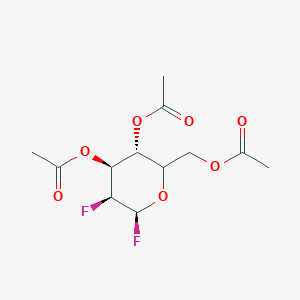 molecular formula C12H16F2O7 B7826056 [(3R,4S,5S,6S)-3,4-diacetyloxy-5,6-difluorooxan-2-yl]methyl acetate 