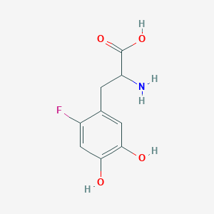 2-Amino-3-(2-fluoro-4,5-dihydroxyphenyl)propanoic acid