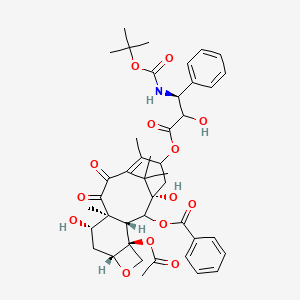 (2aR,4S,4aS,9S,11S,12S,12aR,12bS)-12b-(Acetyloxy)-12-(benzoyloxy)-2a,3,4,4a,5,6,9,10,11,12,12a,12b-dodecahydro-4,11-dihydroxy-4a,8,13,13-tetramethyl-5,6-dioxo-7,11-methano-1H-cyclodeca[3,4]benz[1,2-b]oxet-9-yl (alphaR,betaS)-beta-[[(1,1-dimethylethoxy)carbonyl]amino]-alpha-hydroxybenzenepropanoate