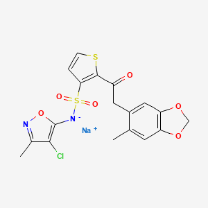 molecular formula C18H14ClN2NaO6S2 B7826138 CID 6918326 