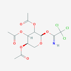 molecular formula C13H16Cl3NO8 B7826161 alpha-D-Xylopyranose, 2,3,4-triacetate 1-(2,2,2-trichloroethanimidate) 